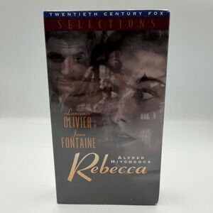 Rebecca VHS Alfred Hitchcock Laurence Olivier Joan Fontaine Fox Selections NEW